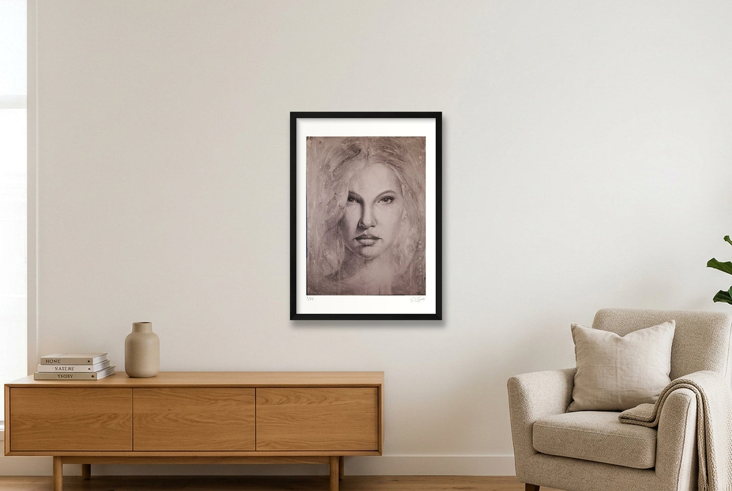 Anna — 42×59cm, 17×23" Black Frame