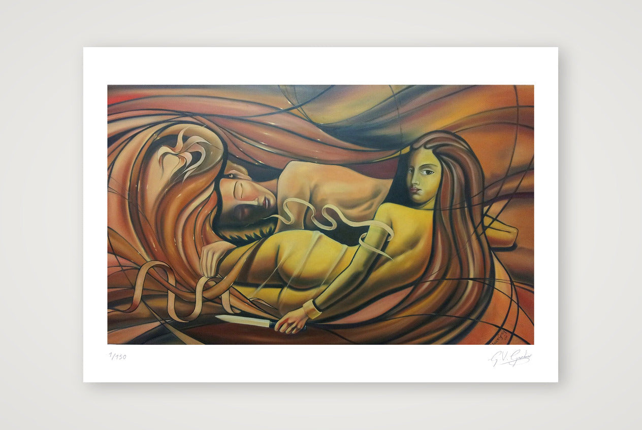 Samson and Delila — A4 (30×21cm, 12×8") Print only