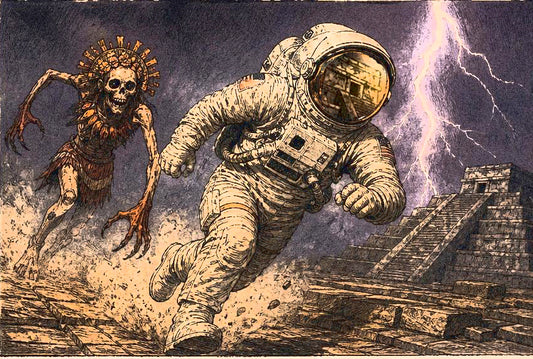 Escape from Neptune (Mixed Media)