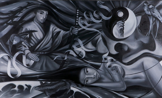 Samurai Geisha (152cm x 91cm)