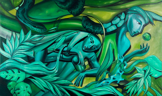 Adam and Eve (152cm x 91cm)