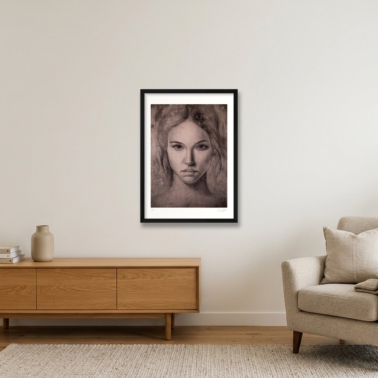 Katerina_Tint — 42×59cm, 17×23" Black Frame