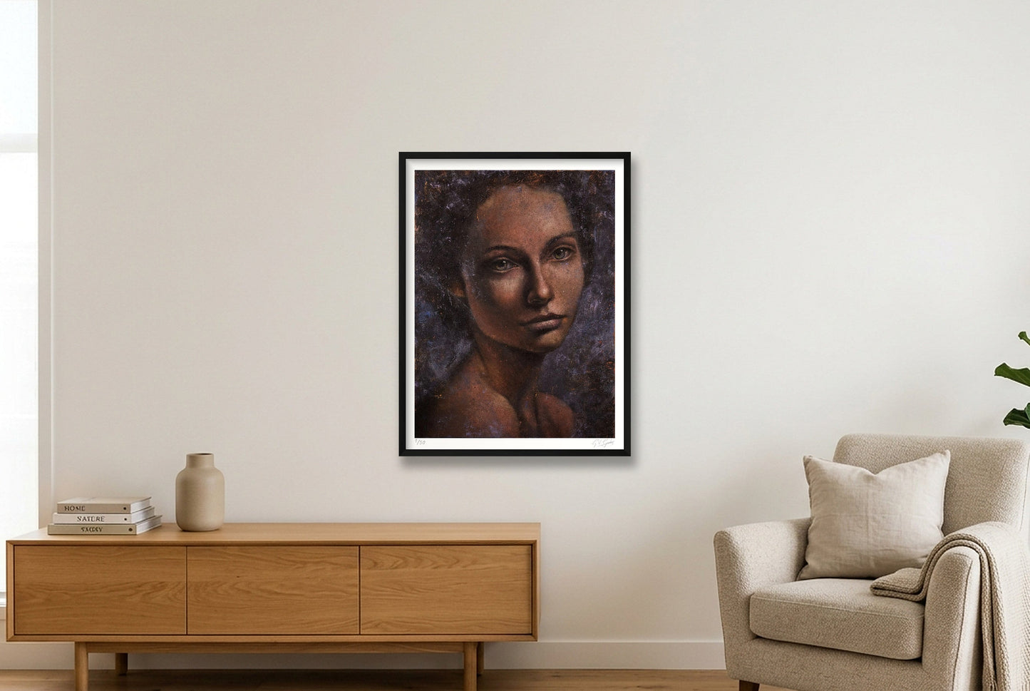 Olena — 60×80cm, 24×31" Black Frame