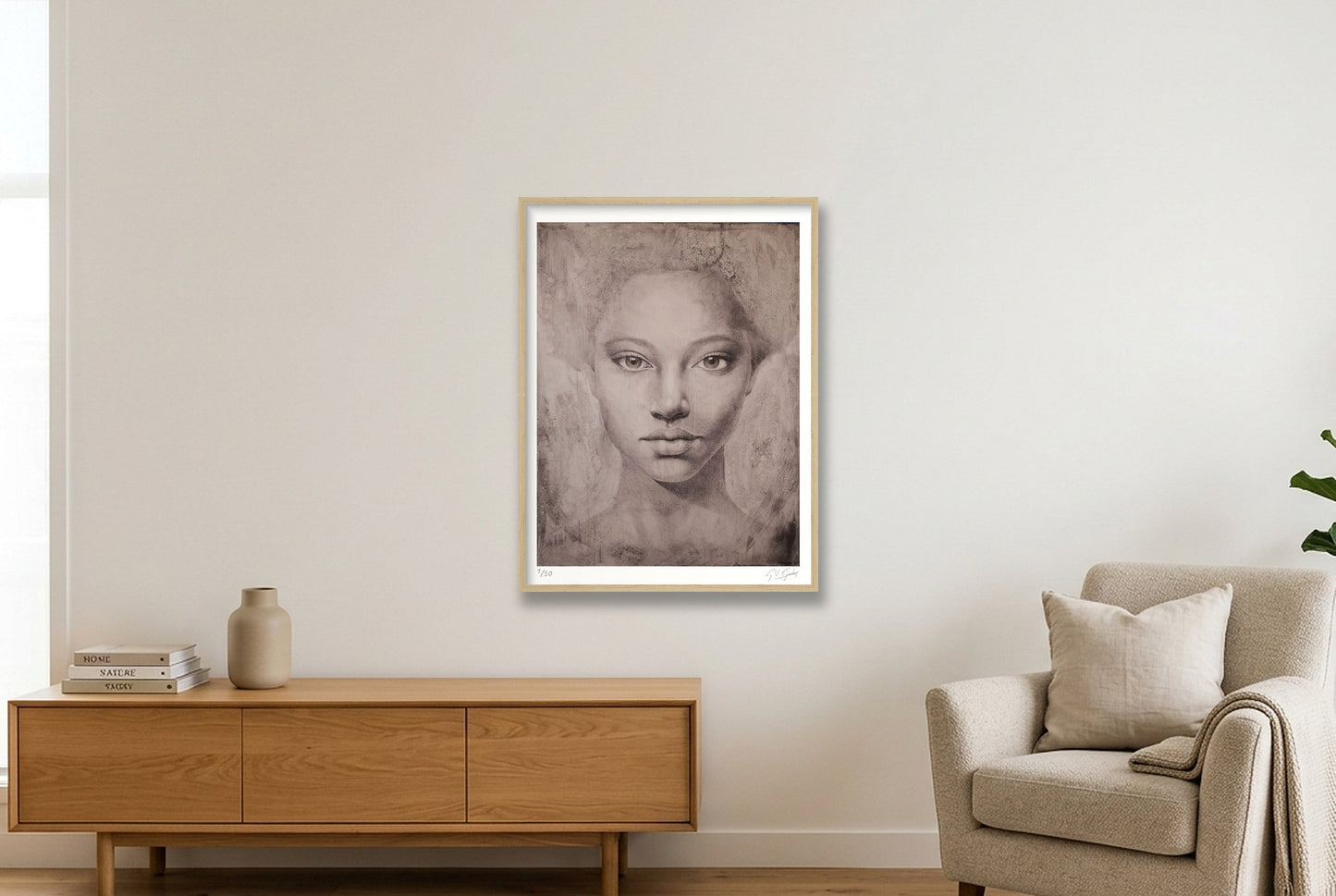 Irie — 60×80cm, 24×31" Oak Frame