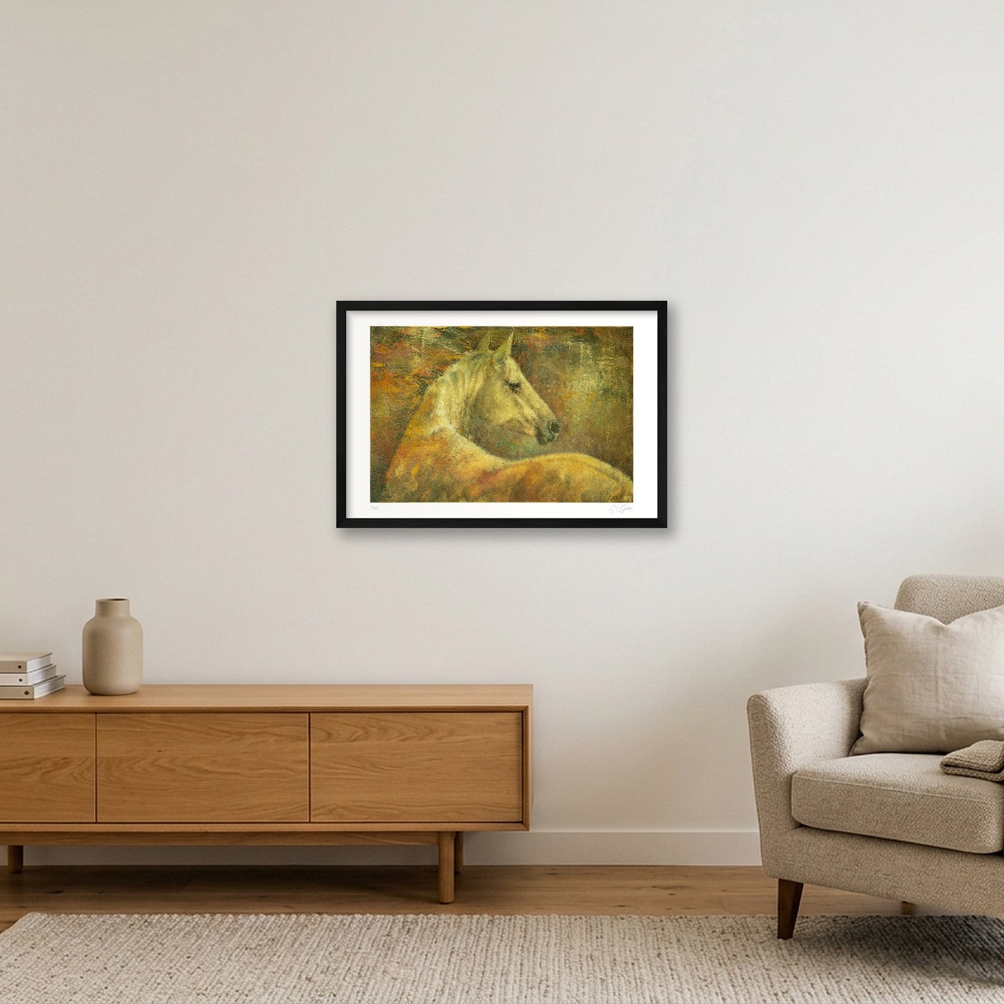 A Grace of Gold — 60×40cm, 24×16" Black Frame