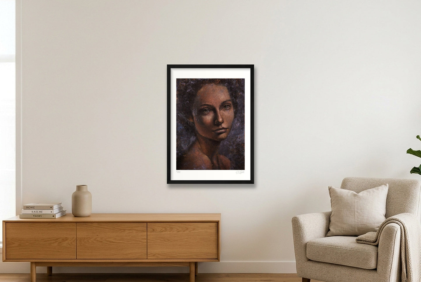 Olena — 42×59cm, 17×23" Black Frame