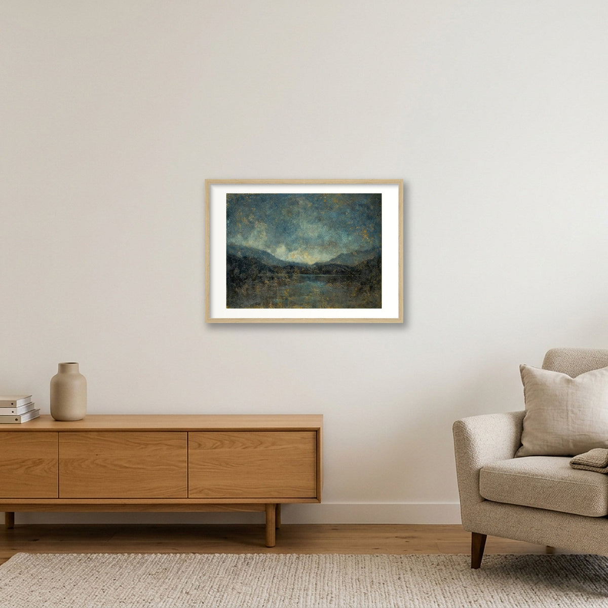 Landscape_01 — 59×42cm, 23×17" Oak Frame