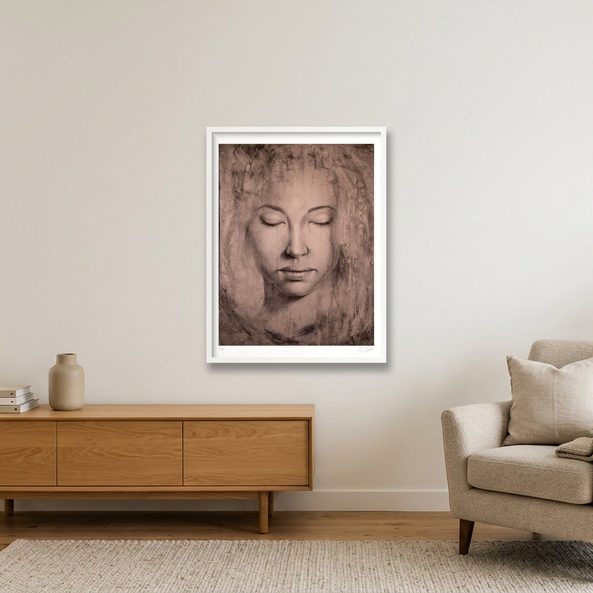 Simarou_Tint — 60×80cm, 24×31" White Frame