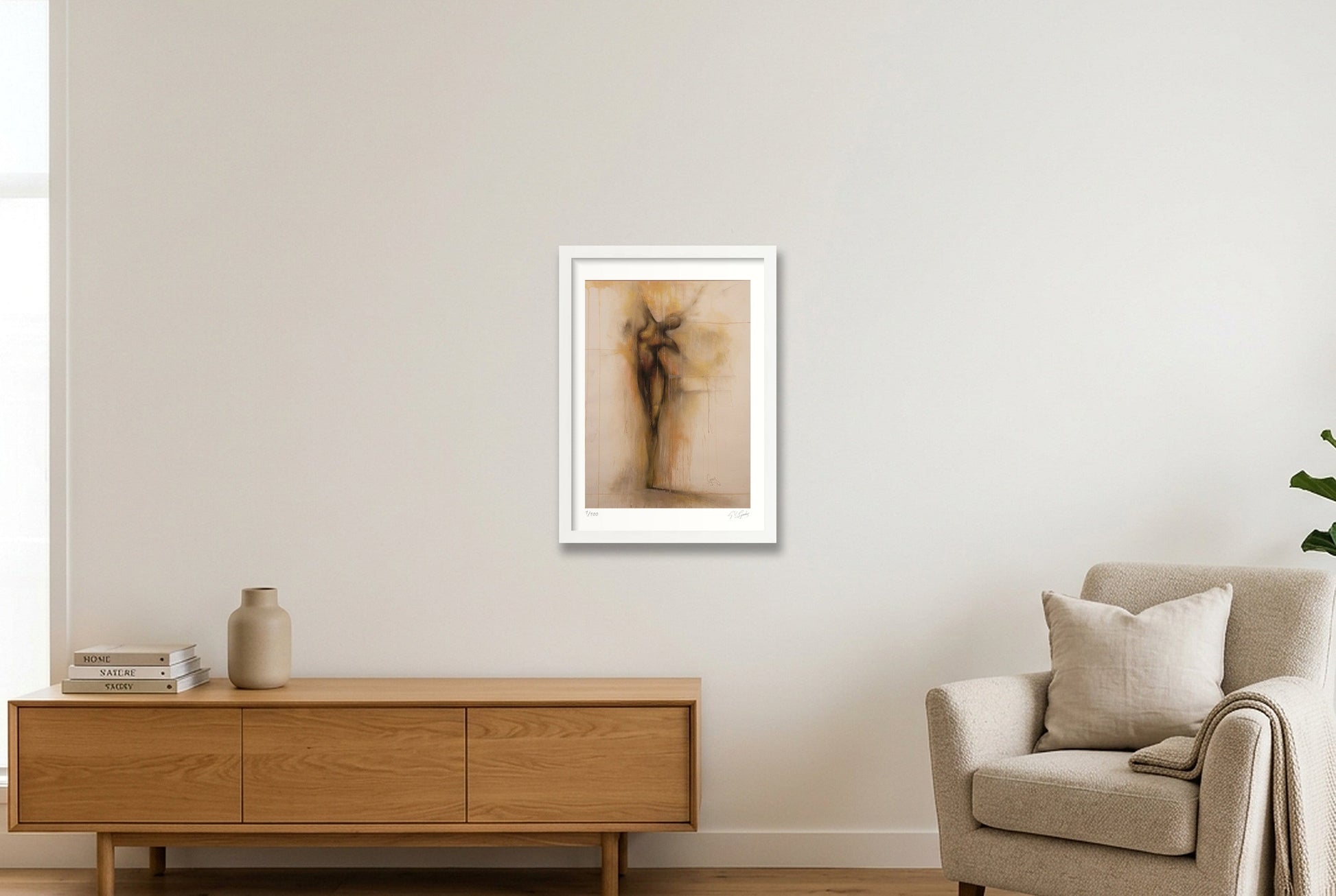 En Pointe — A3 (30×42cm, 12×17") White Frame