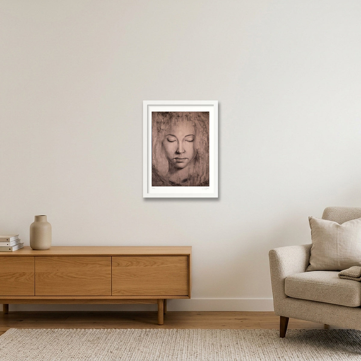 Simarou_Tint — 30×40cm, 12×16" White Frame