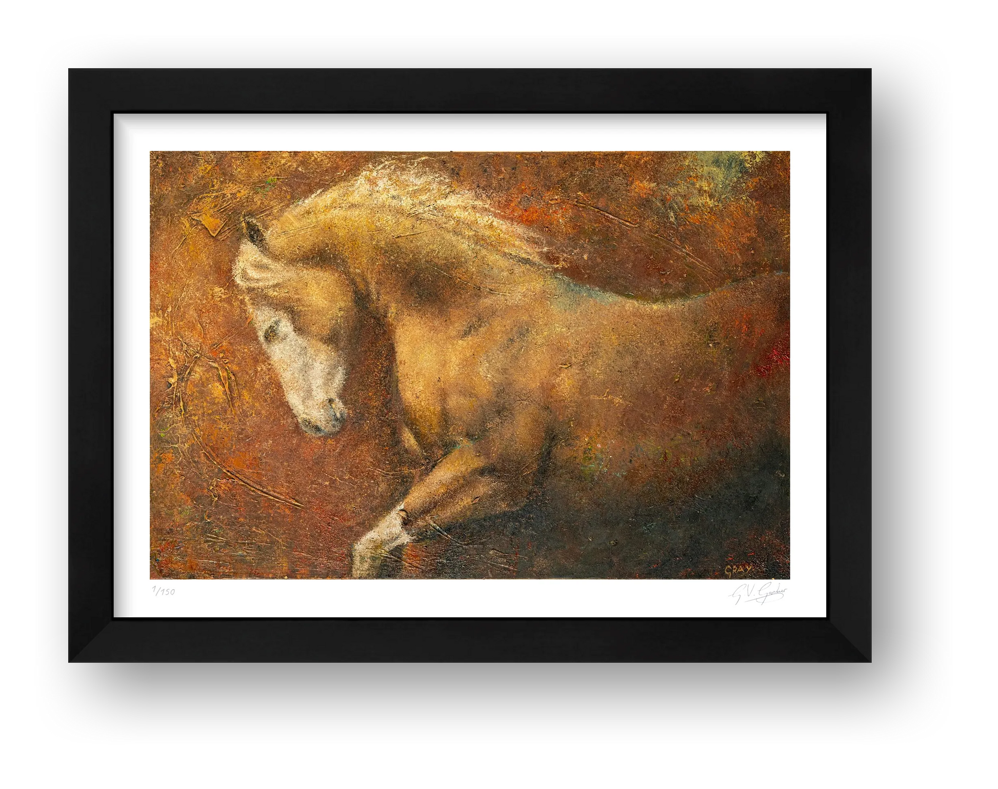 Caballo de Cobre — framed
