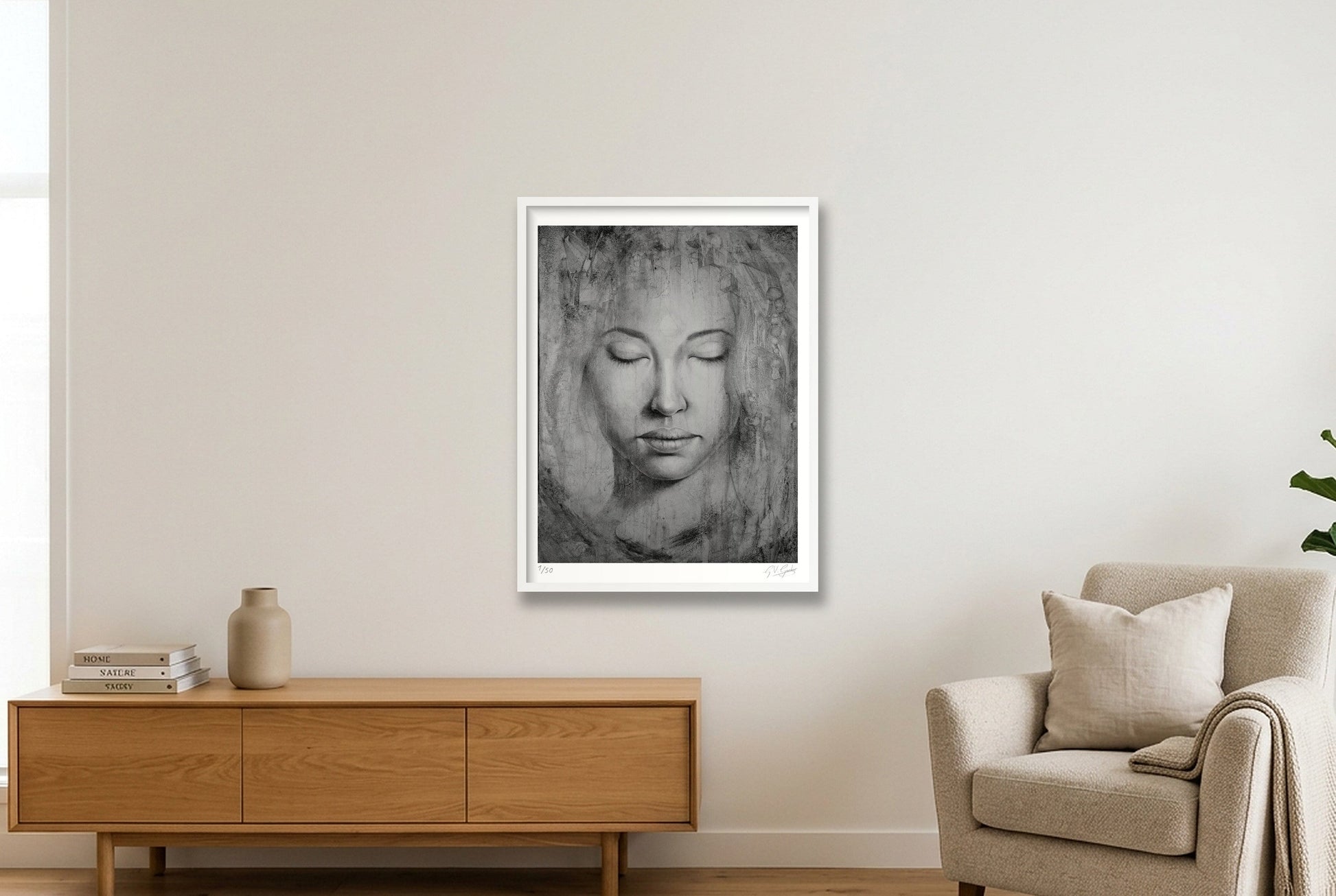 Simarou — 60×80cm, 24×31" White Frame