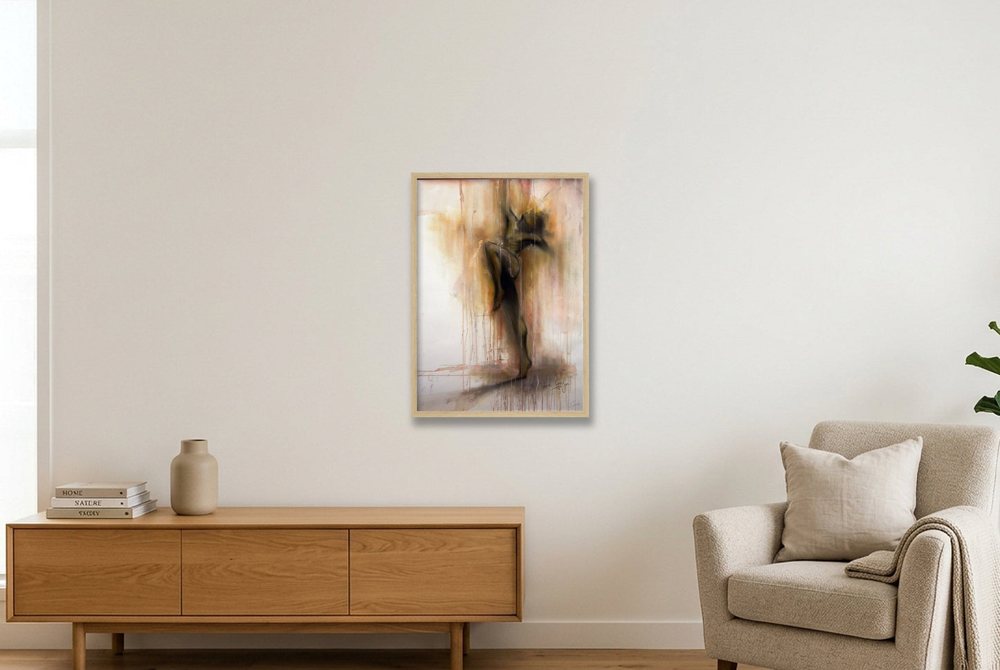 Reach — 42×59cm, 17×23" Oak Frame
