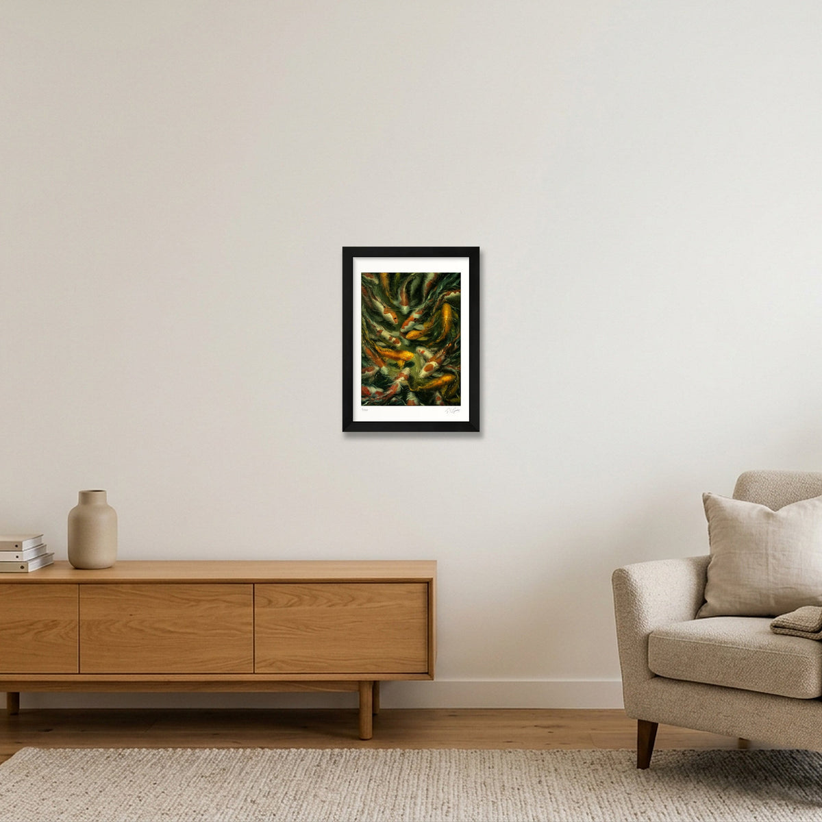 Koi_Tint — A4 (21×30cm, 8×12") Black Frame