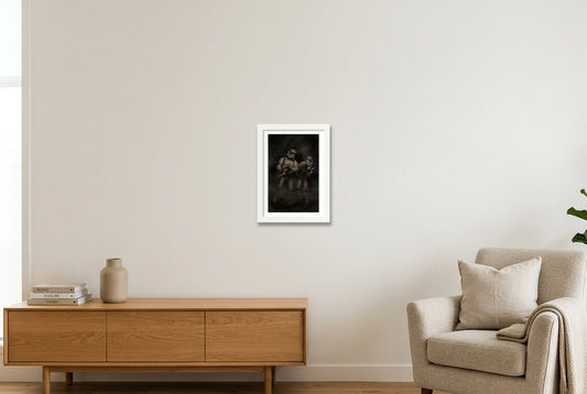 Stormtrooper - Jammin' — A4 (21×30cm, 8×12") White Frame