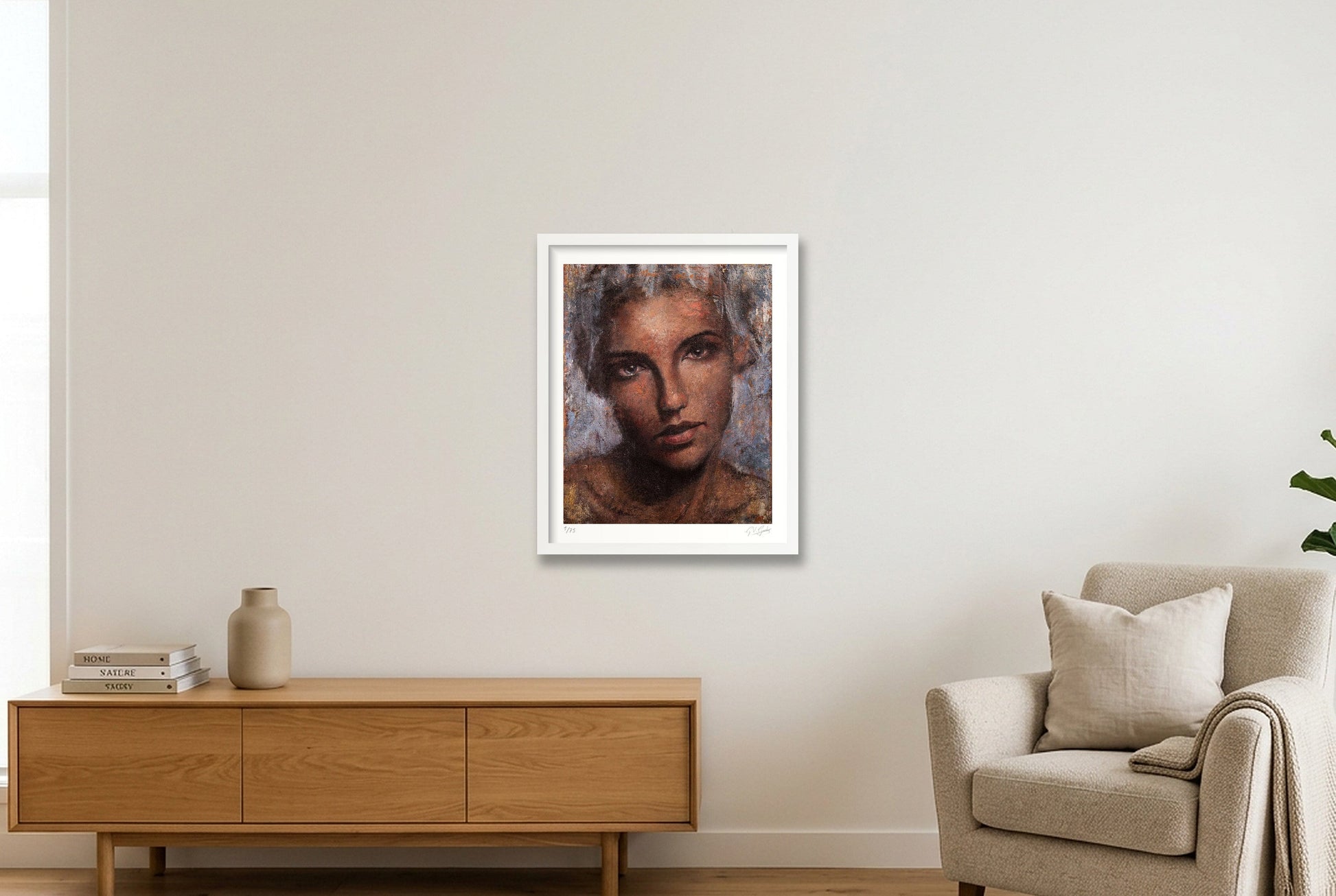 Gwen — 40×50cm, 16×20" White Frame