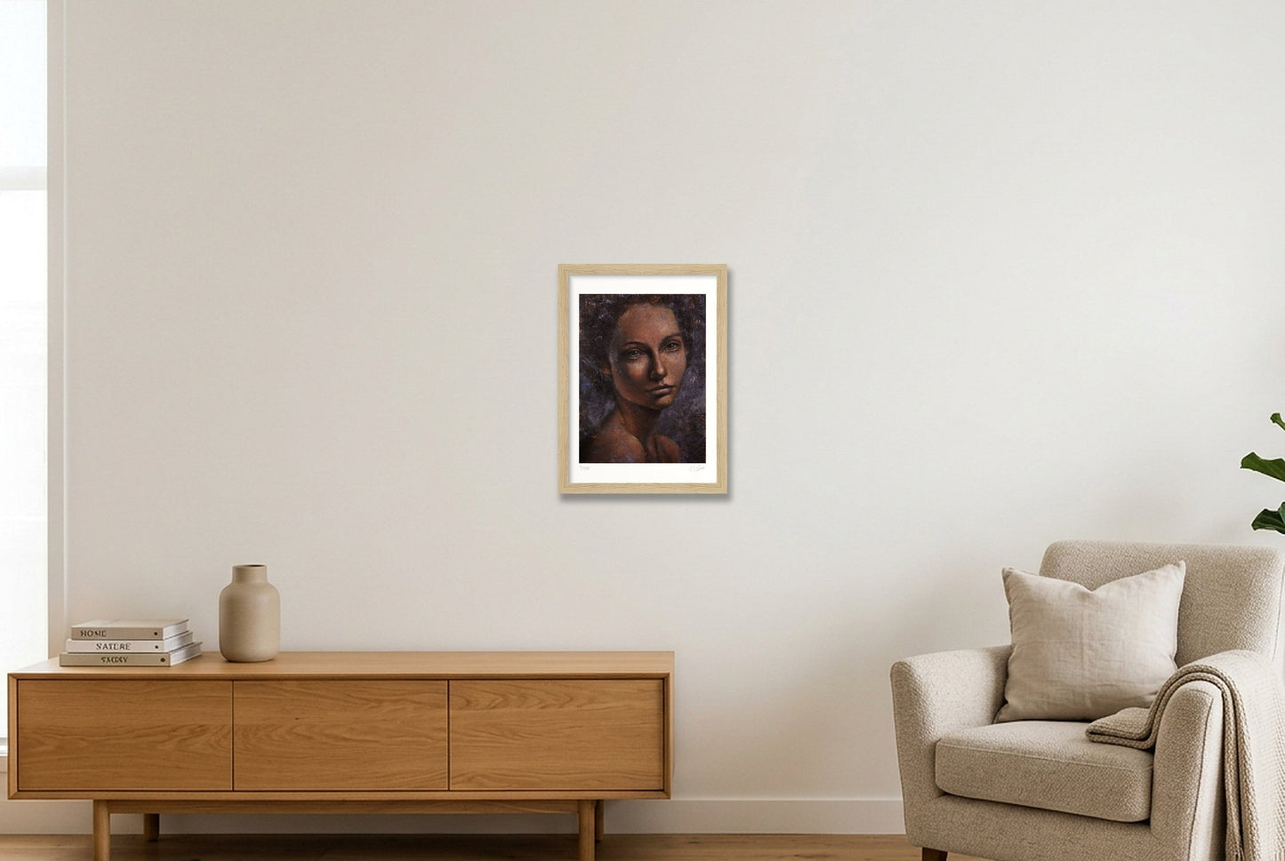 Olena — A4 (21×30cm, 8×12") Oak Frame