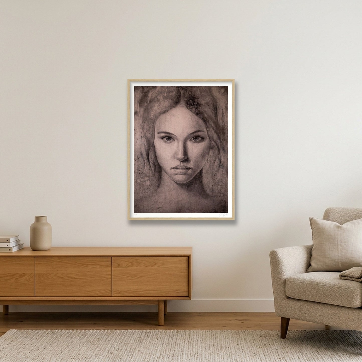 Katerina_Tint — 60×80cm, 24×31" Oak Frame