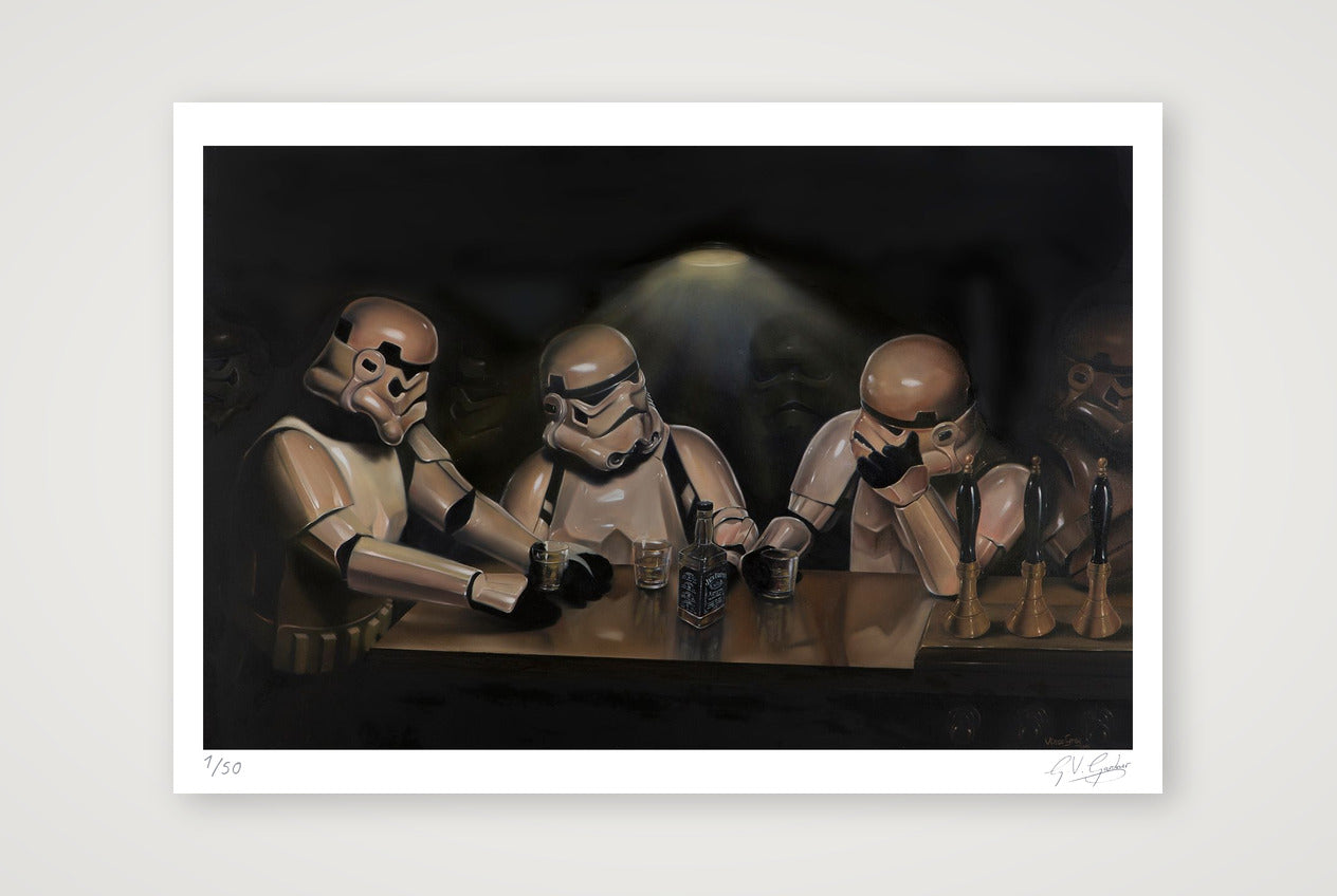 Stormtrooper - The Debate — 100×70cm, 39×28" Print only