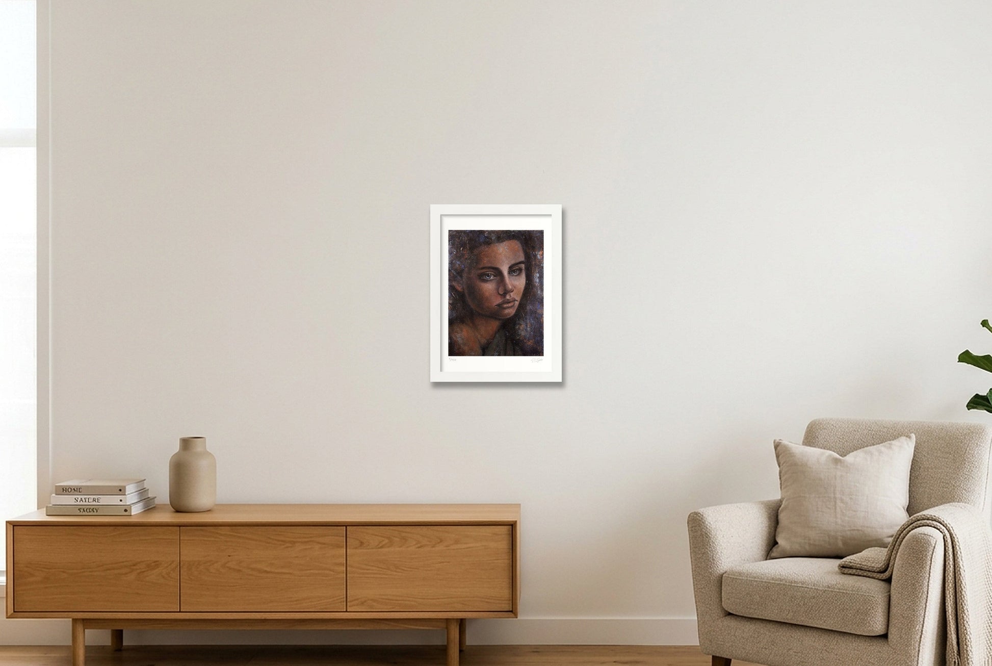 Bronte — A4 (21×30cm, 8×12") White Frame