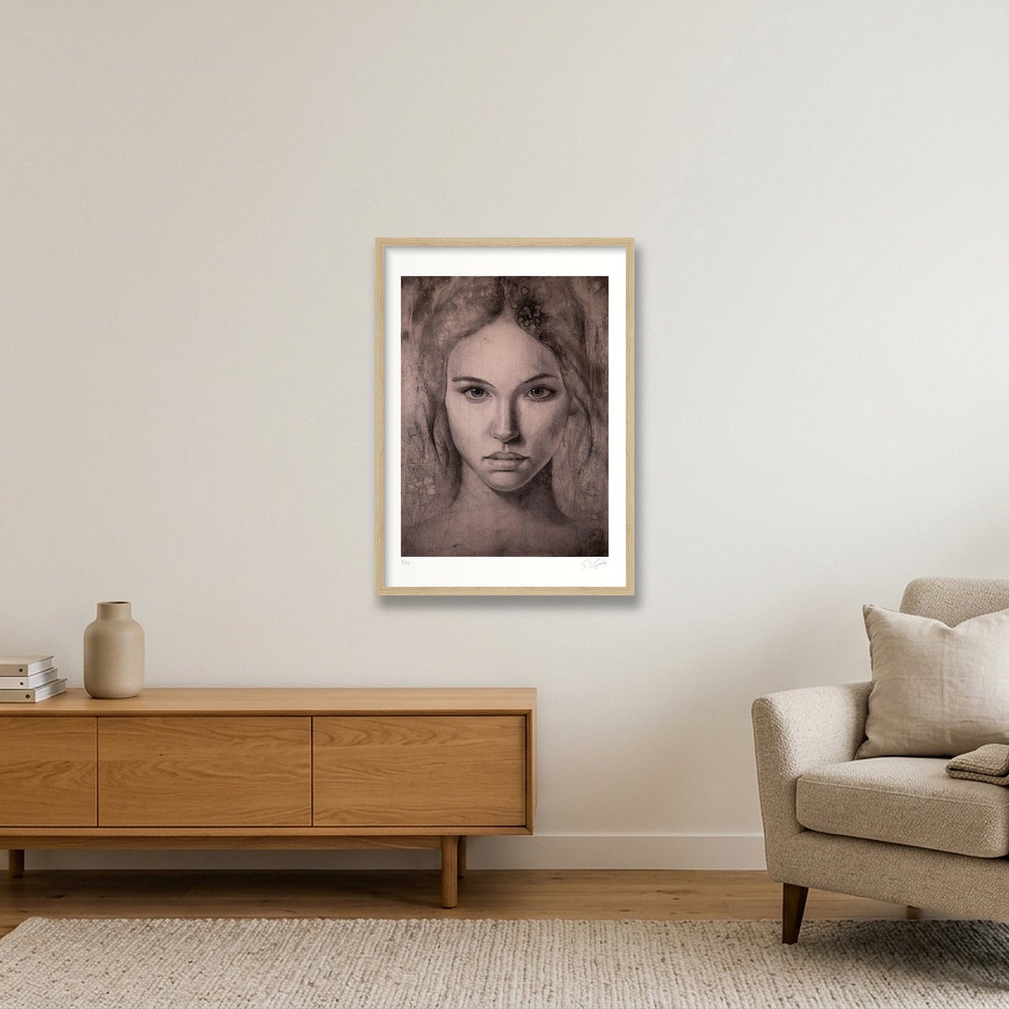 Katerina_Tint — 42×59cm, 17×23" Oak Frame
