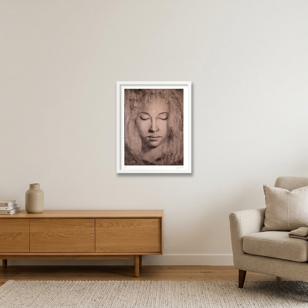 Simarou_Tint — 40×50cm, 16×20" White Frame