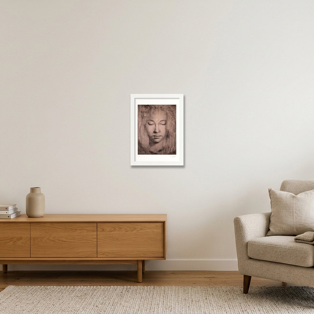 Simarou_Tint — A4 (21×30cm, 8×12") White Frame