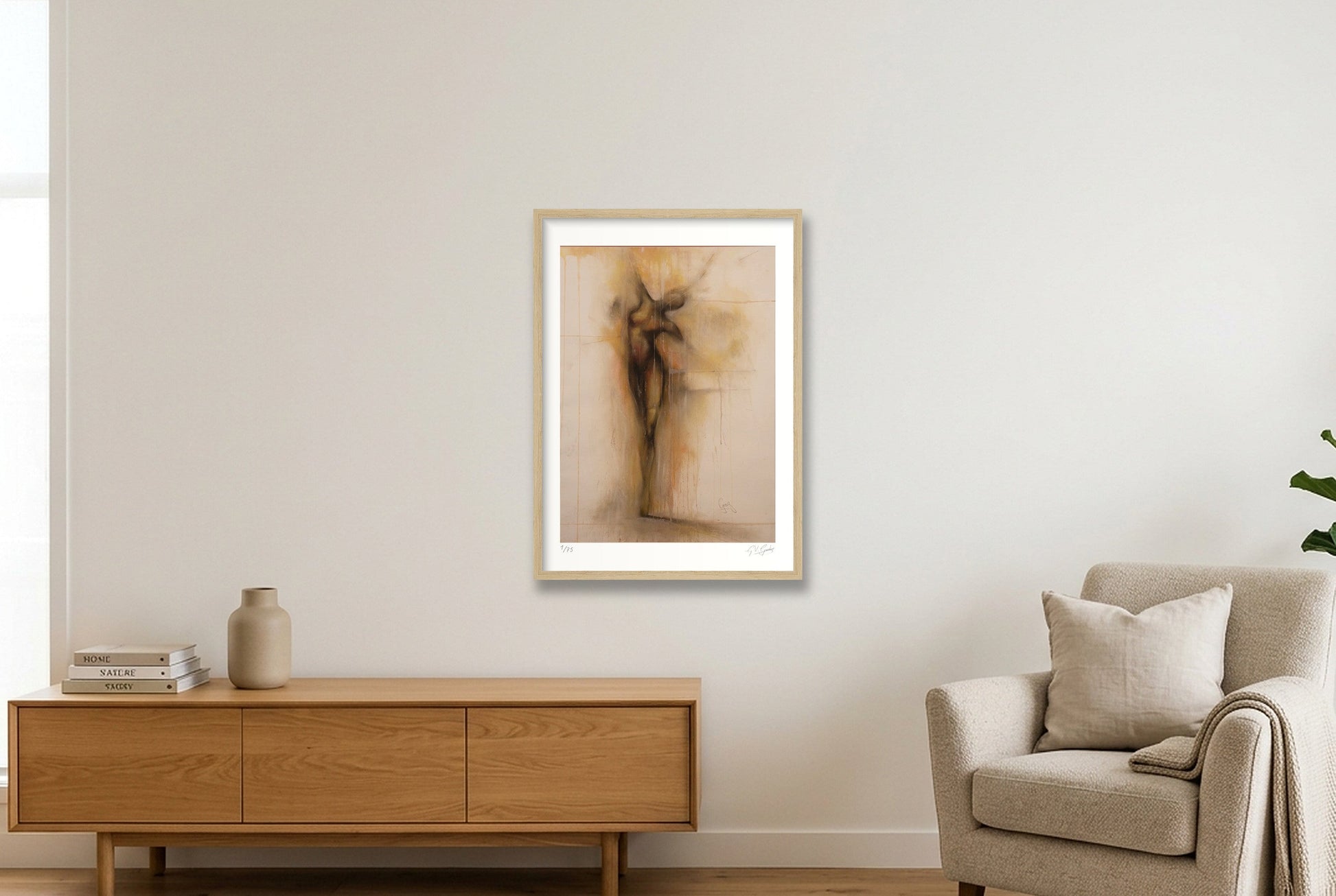 En Pointe — 42×59cm, 17×23" Oak Frame