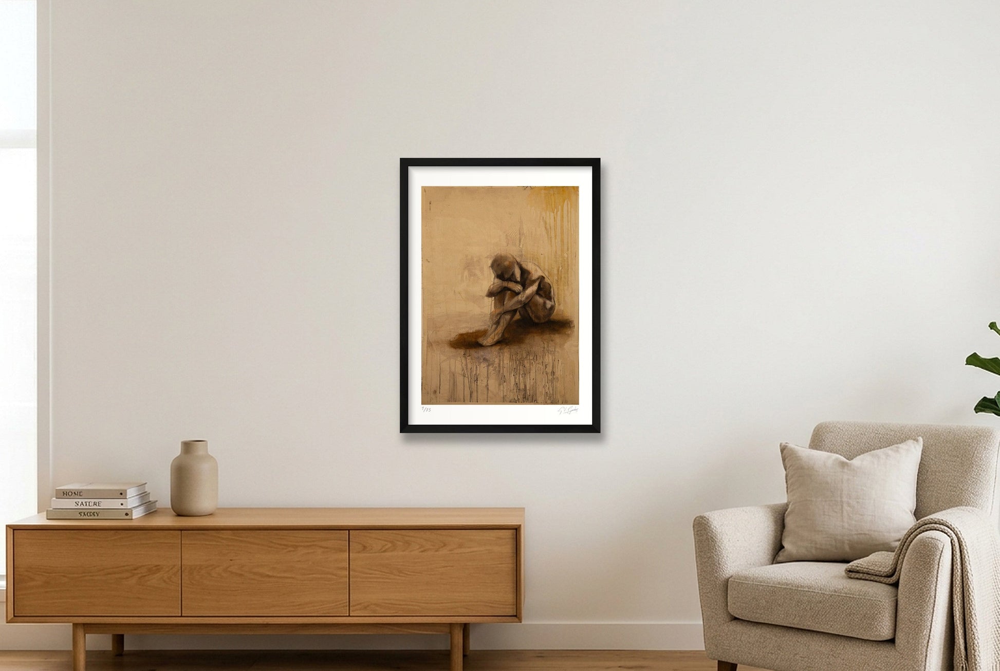 Silence — 42×59cm, 17×23" Black Frame