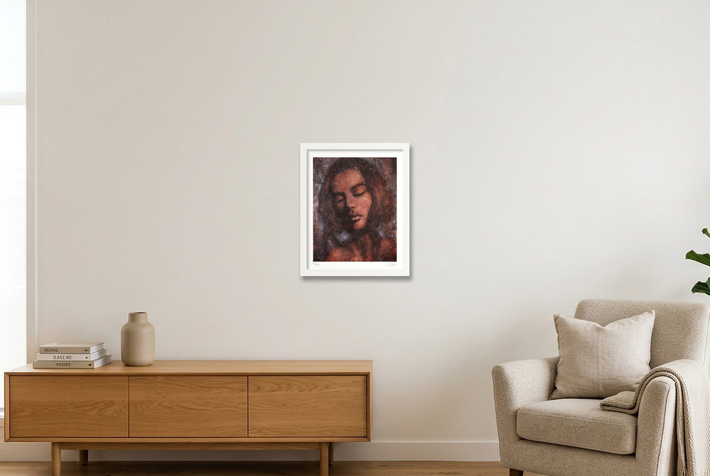 Yana — 28×35cm, 11×14" White Frame