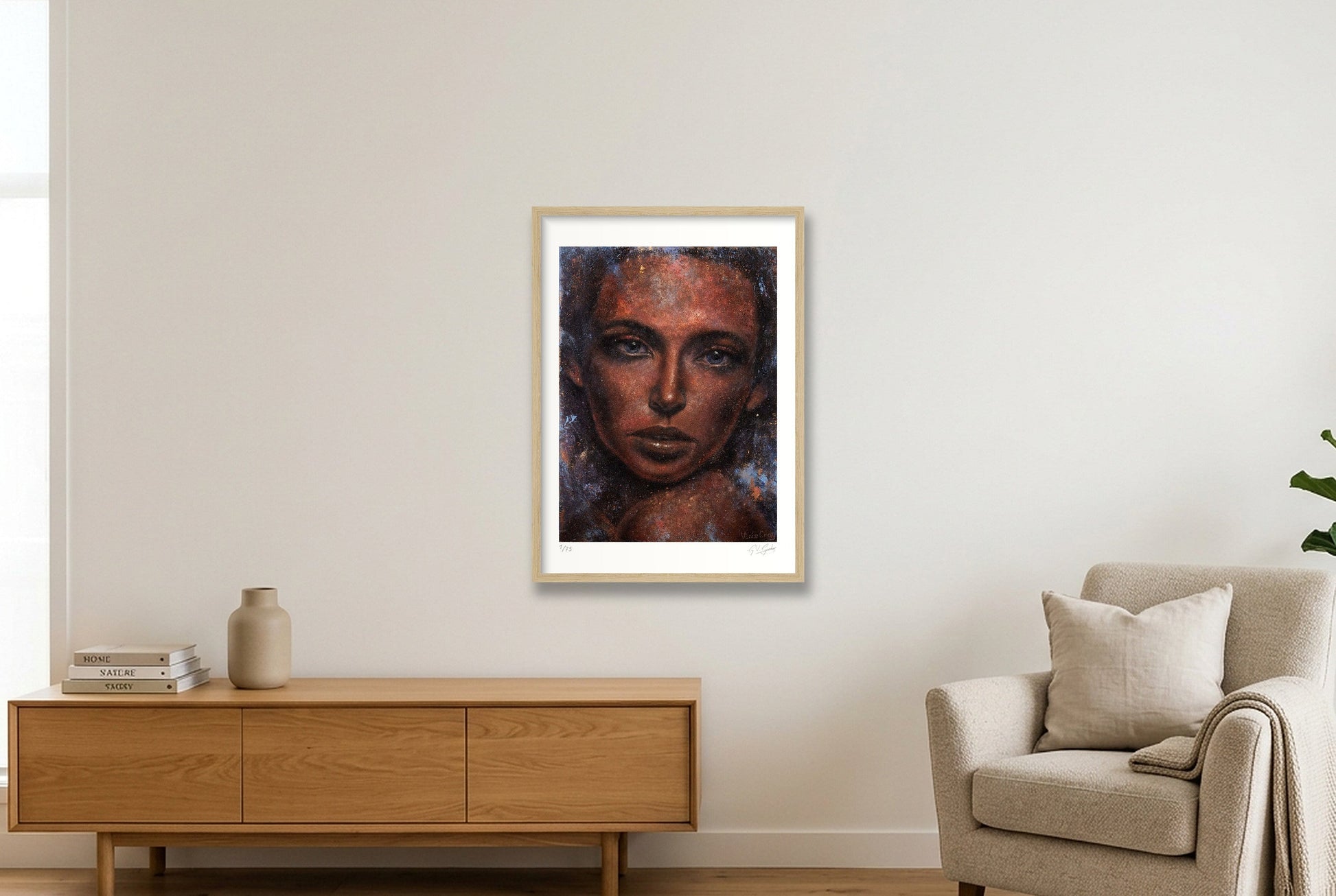Jolene — 42×59cm, 17×23" Oak Frame