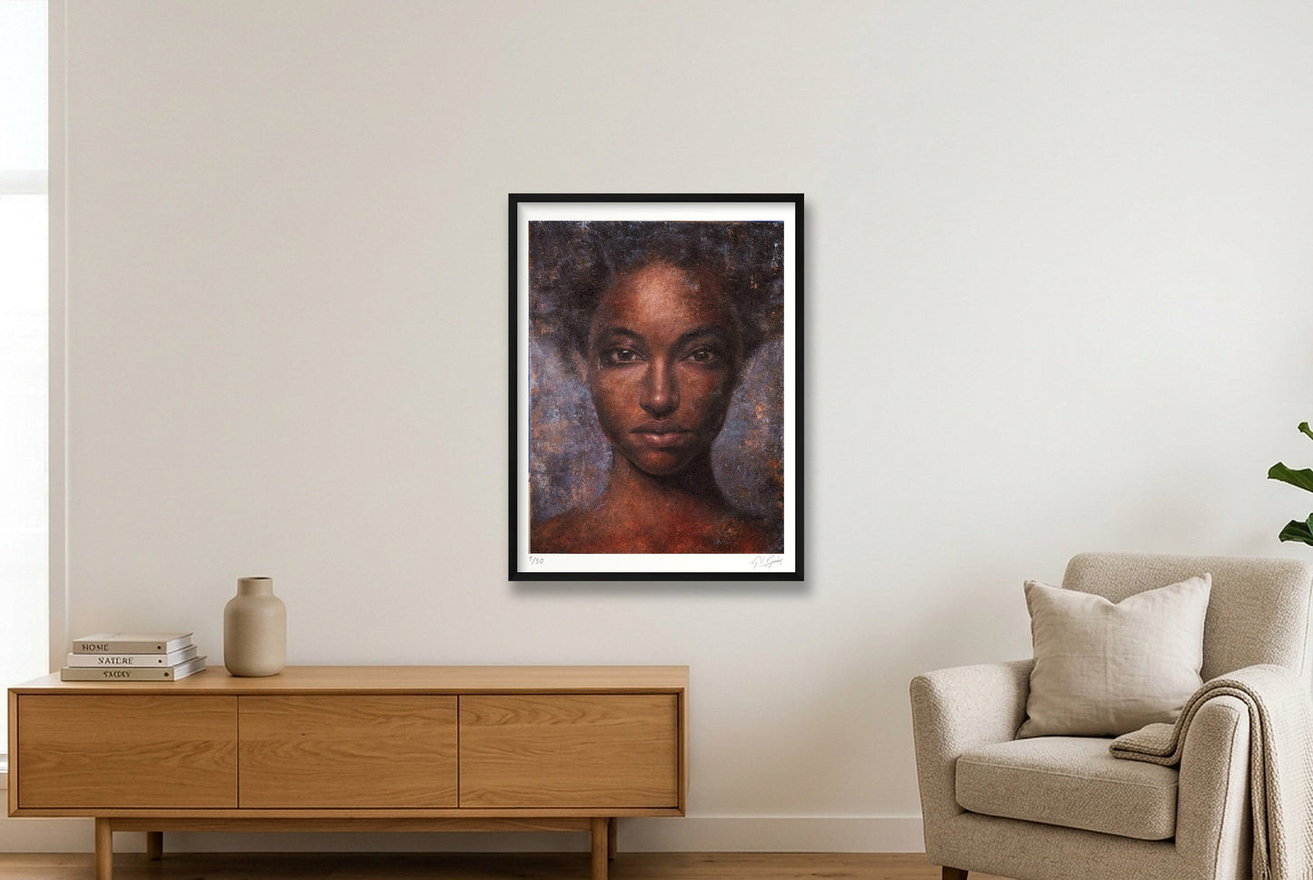 Alani — 60×80cm, 24×31" Black Frame