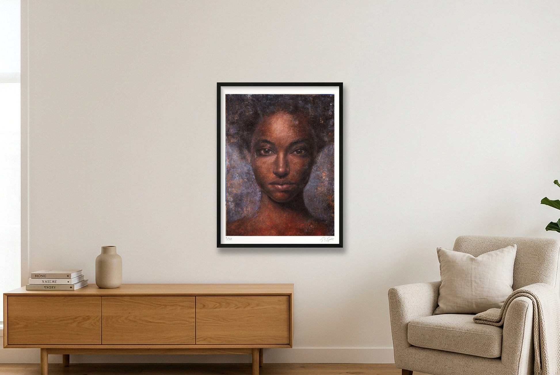 Alani — 60×80cm, 24×31" Black Frame