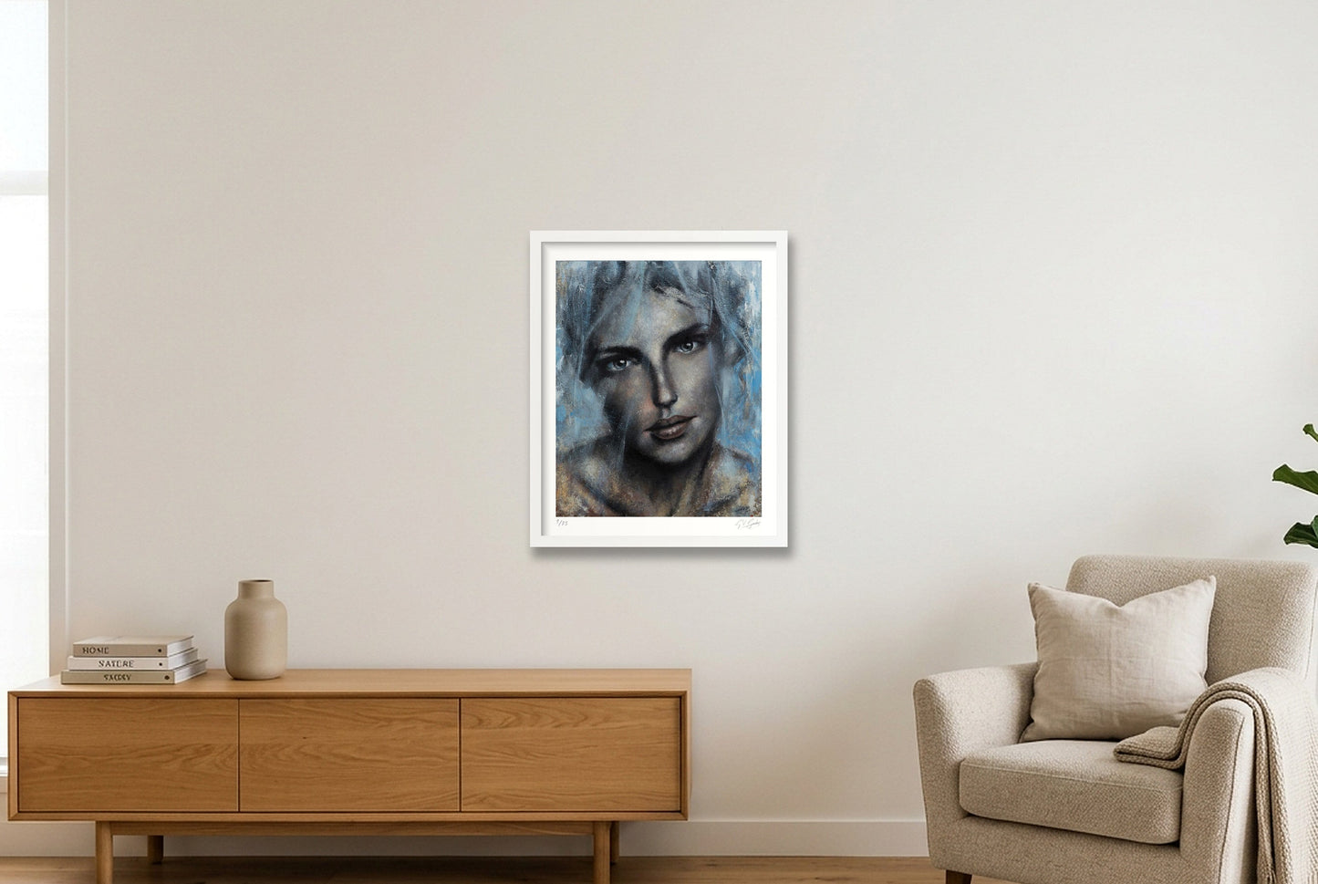 Iris — 40×50cm, 16×20" White Frame