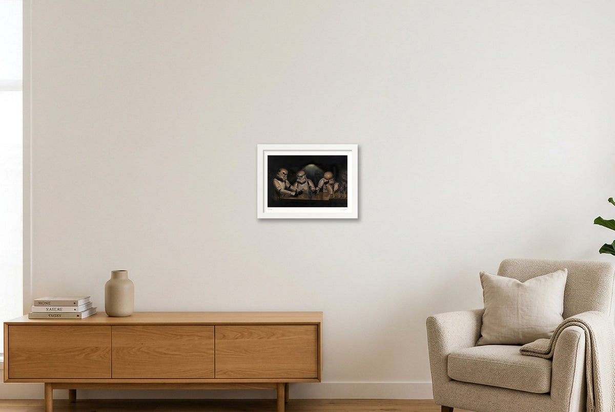 Stormtrooper - The Debate — A4 (30×21cm, 12×8") White Frame