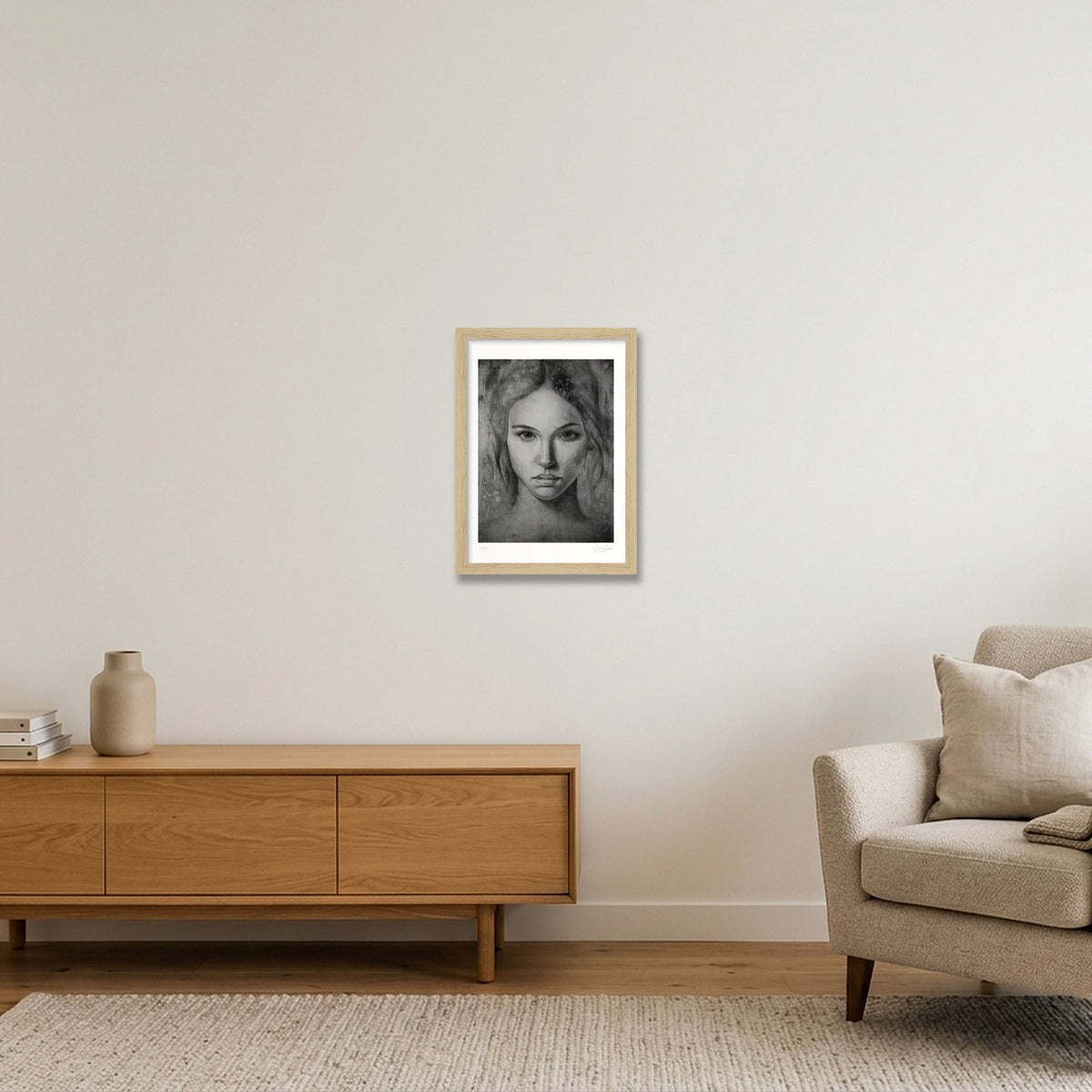 Katerina — A4 (21×30cm, 8×12") Oak Frame