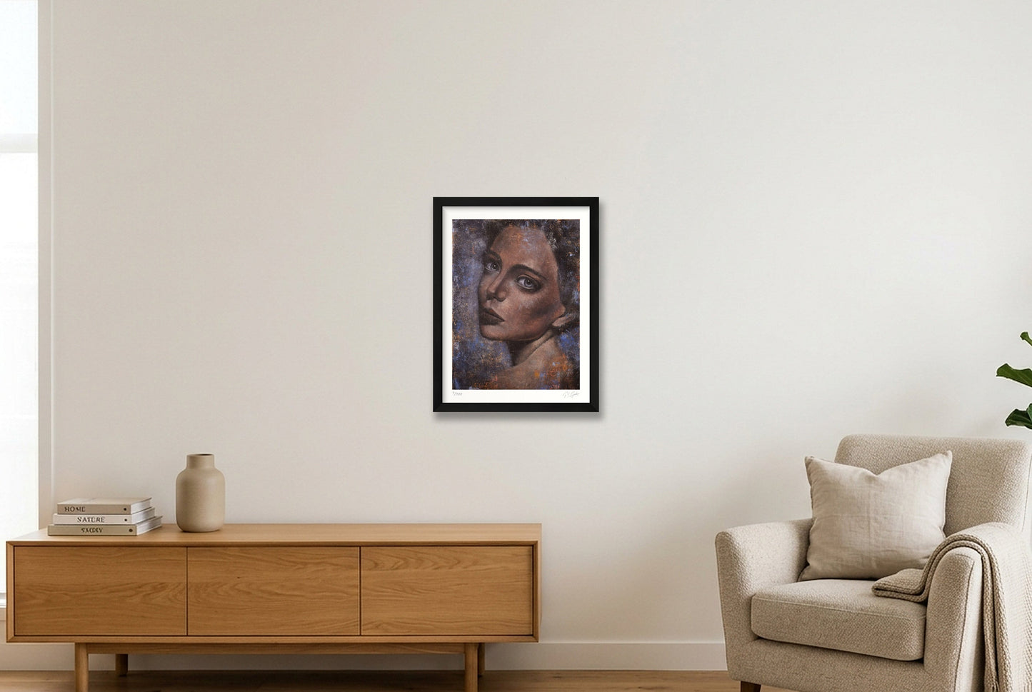 Emma — 30×40cm, 12×16" Black Frame