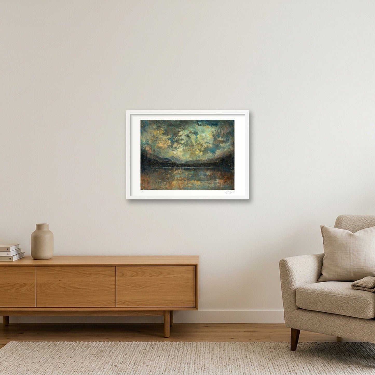 Landscape 02 — 59×42cm, 23×17" White Frame