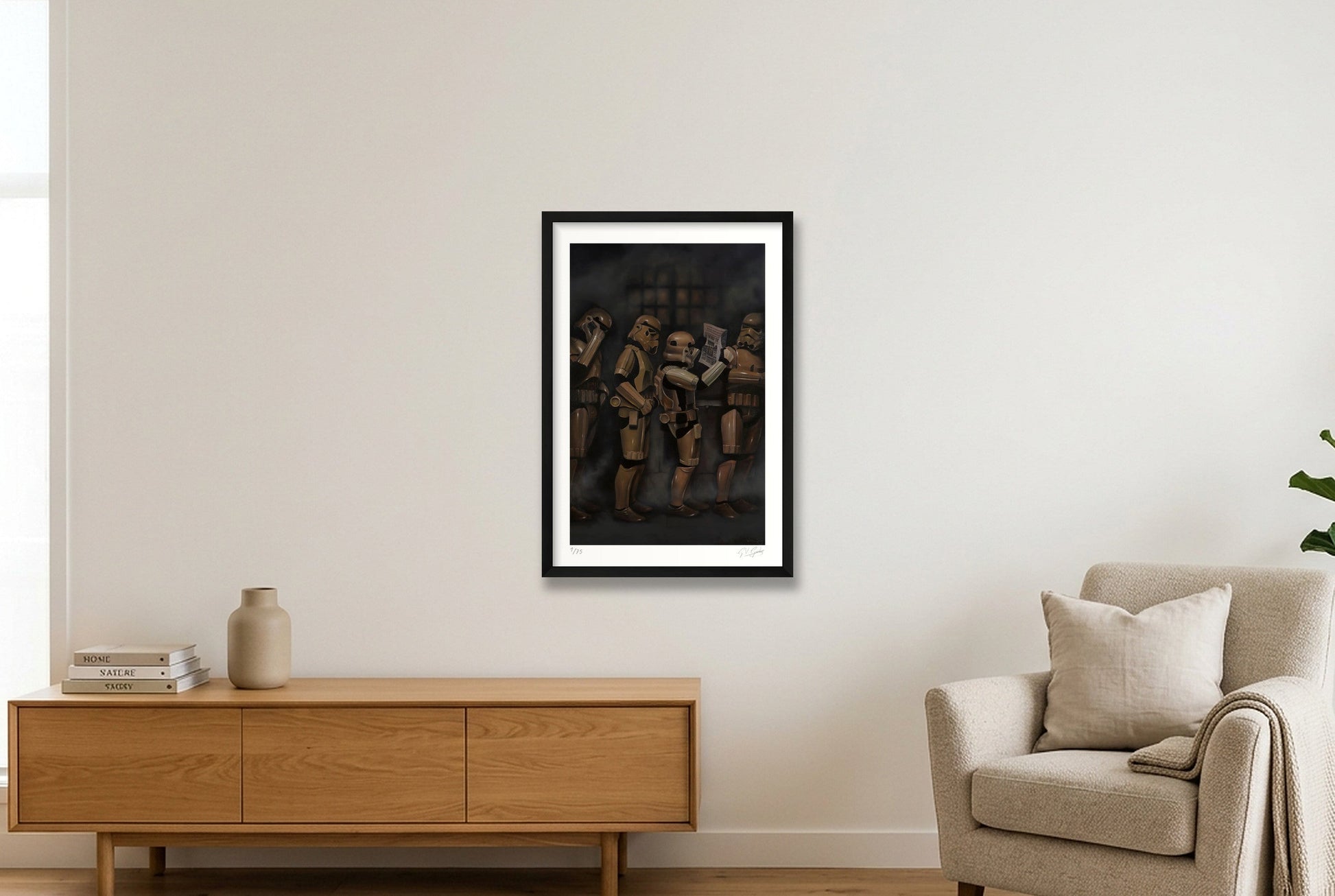 Stormtrooper - The Audition — 40×60cm, 16×24" Black Frame