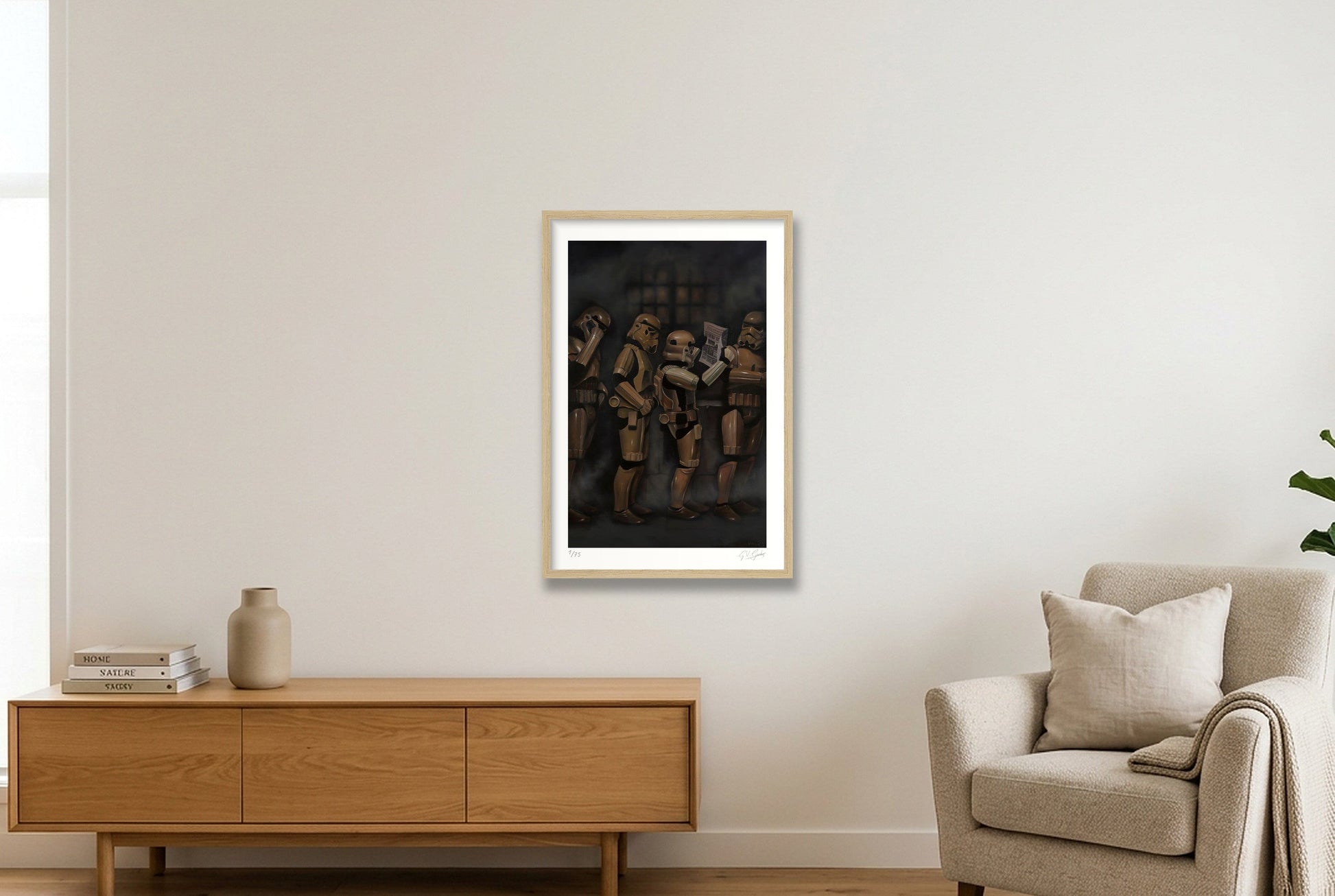 Stormtrooper - The Audition — 40×60cm, 16×24" Oak Frame