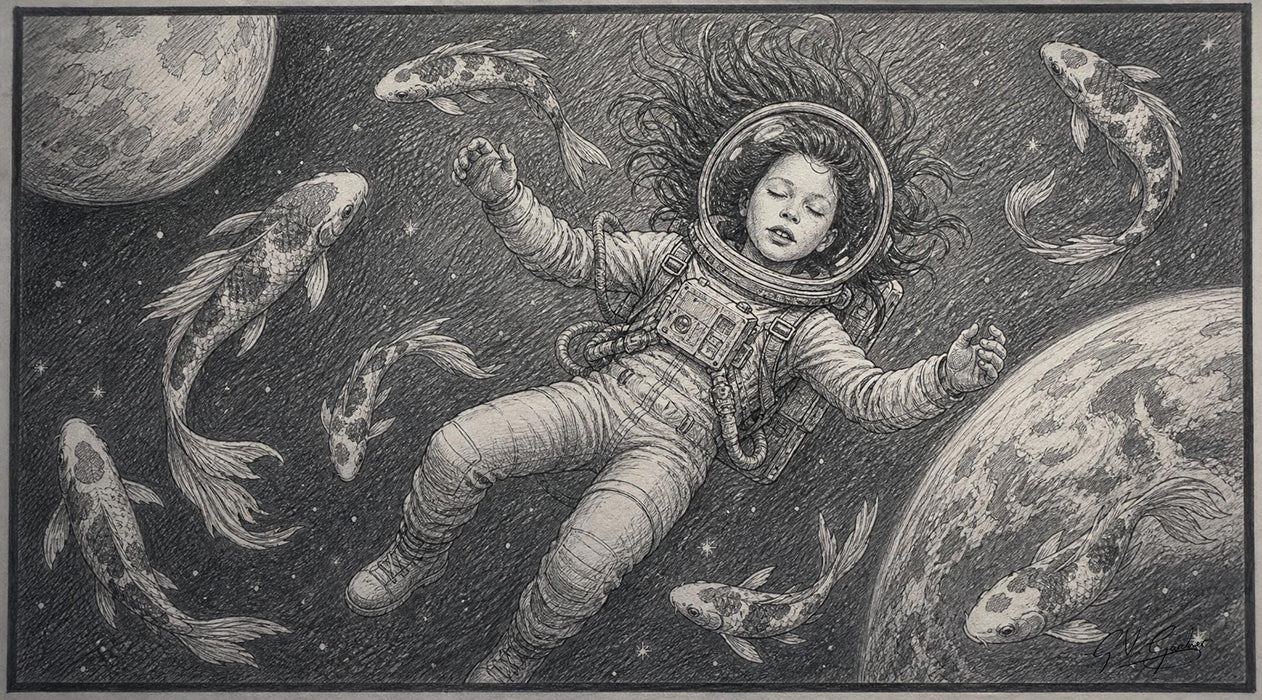 Seven Dreams from Saturn_Illustration (Mixed Media)