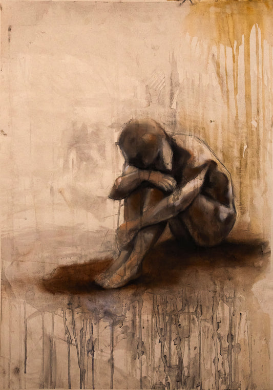Silence Mixed Media on paper